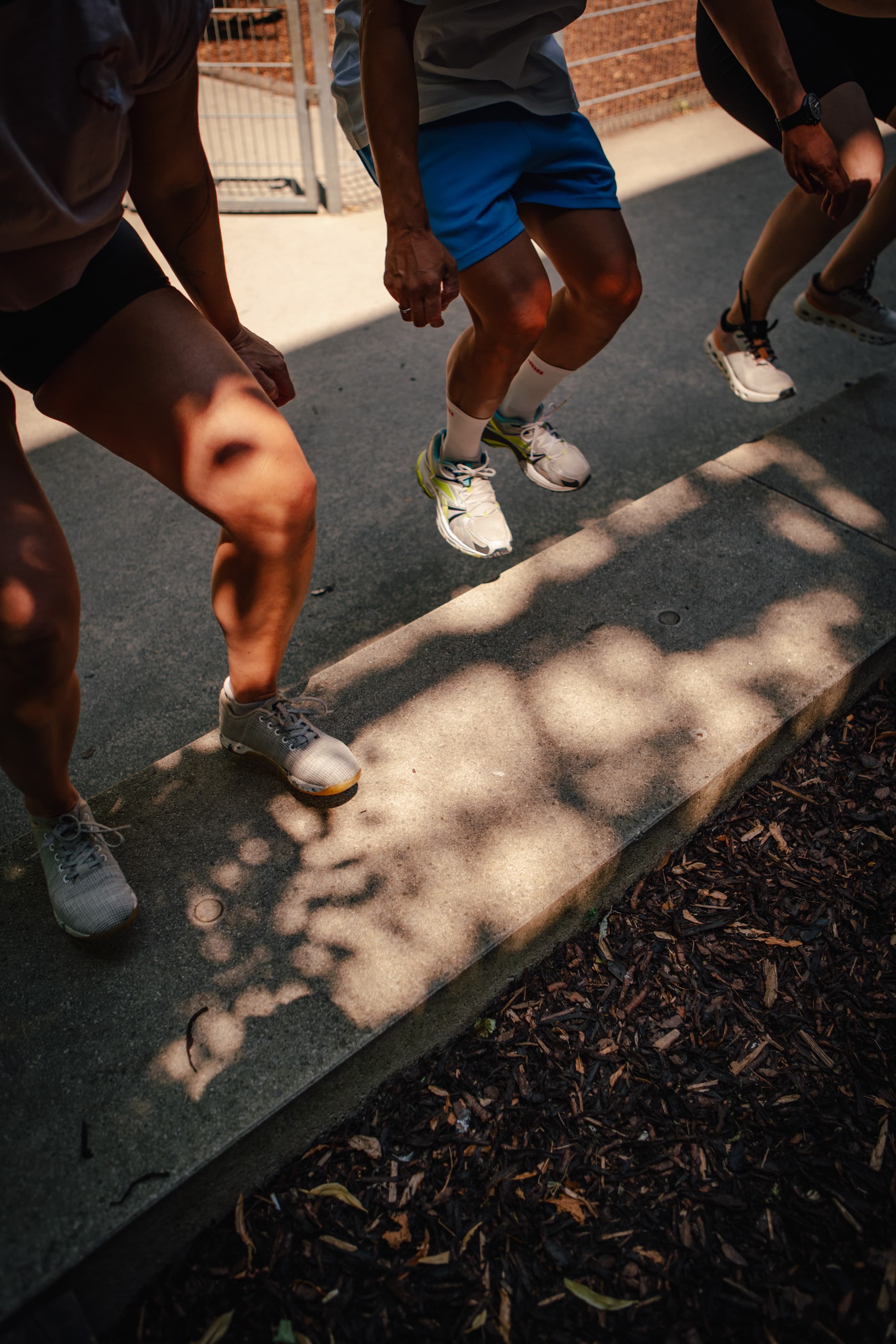 Laufgruppe beim Training im 7. Bezirk